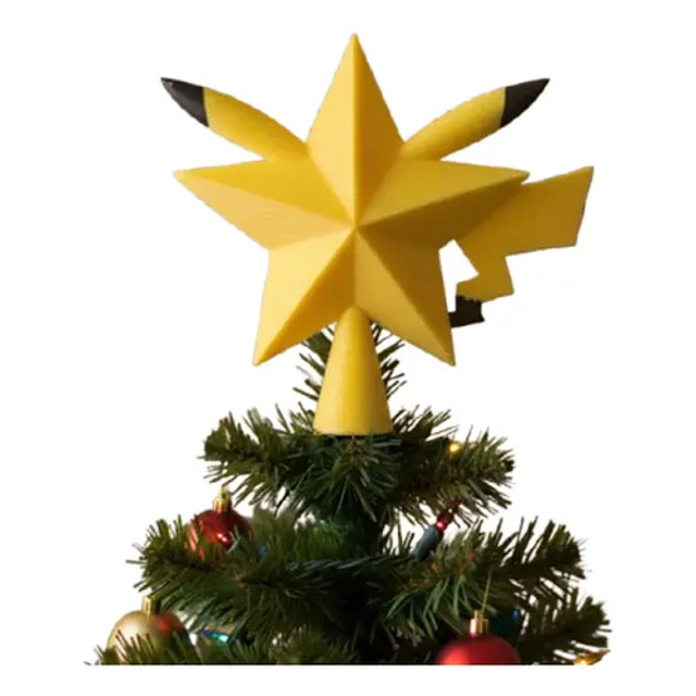 Adorno De Navidad - Estrella De Árbol Pikachu