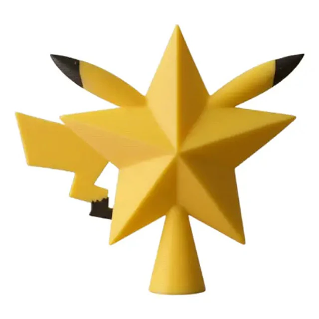 Adorno De Navidad - Estrella De Árbol Pikachu