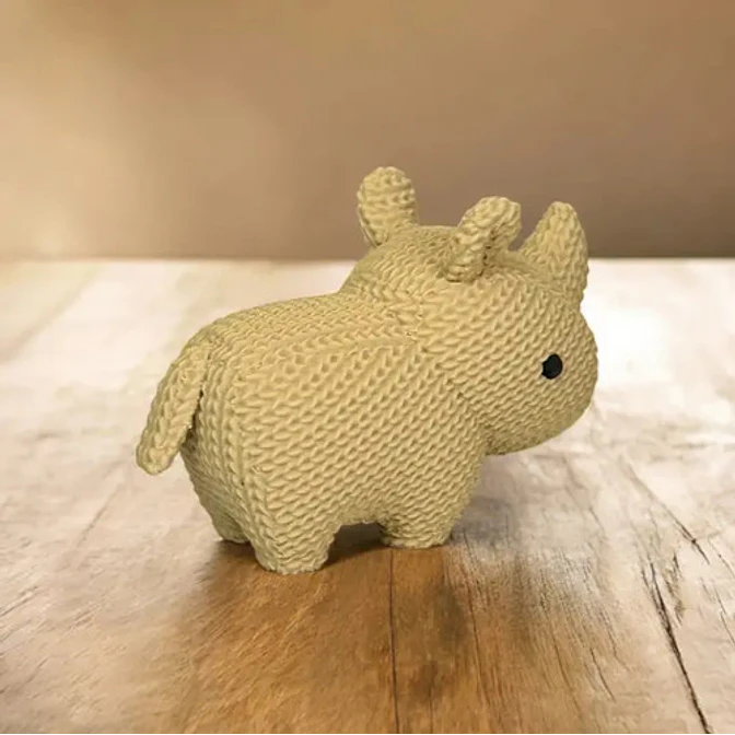 Figura Decoración- Rinoceronte Tejido 3