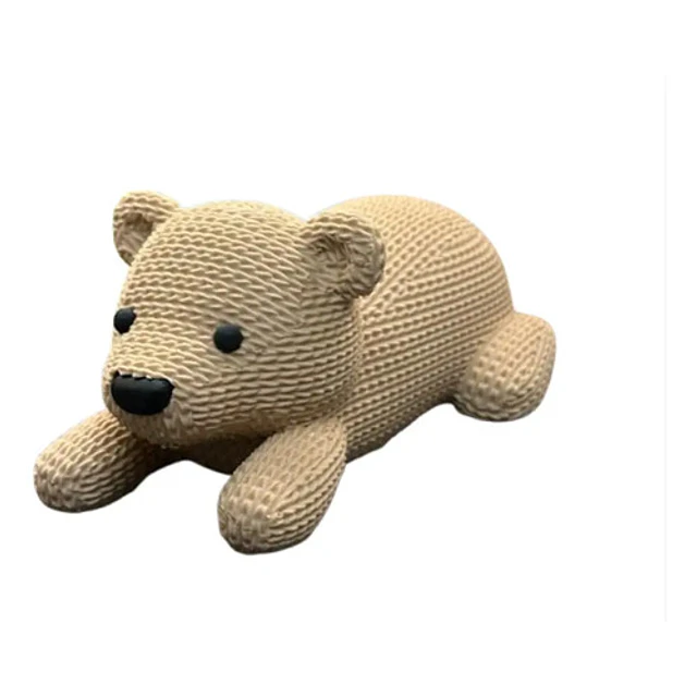 Figura Decoración- Osito De Tejido