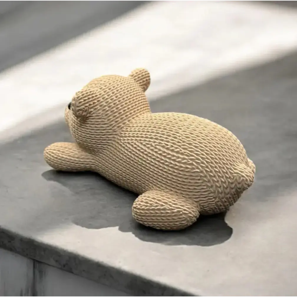 Figura Decoración- Osito De Tejido 3