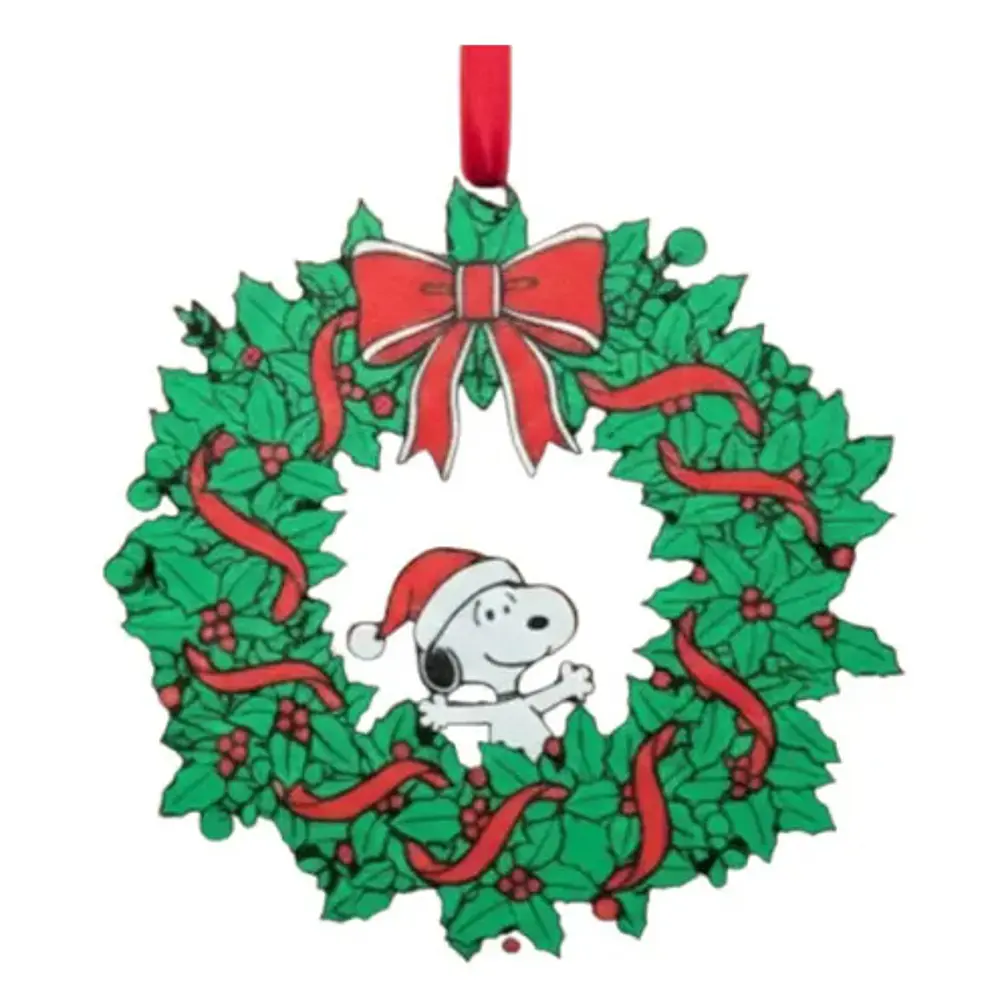 Decoración - Corona De Navidad Estilo Snoopy 2