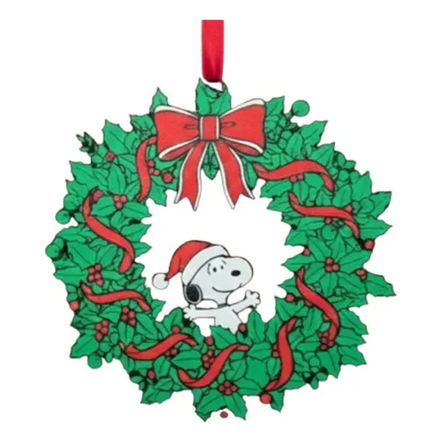 Decoración - Corona De Navidad Estilo Snoopy