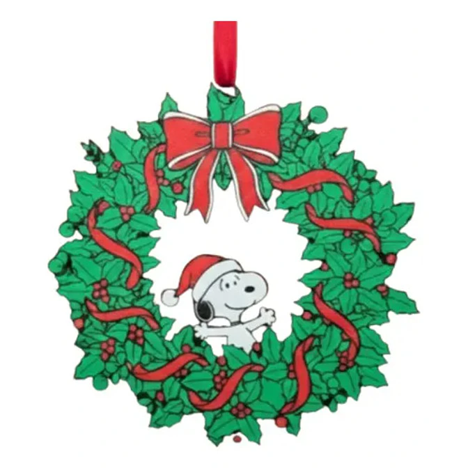 Decoración - Corona De Navidad Estilo Snoopy 2