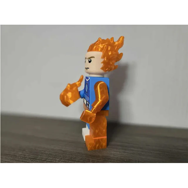 Figura Decorativa De Los Cuatro Fantásticos Antorcha Humana