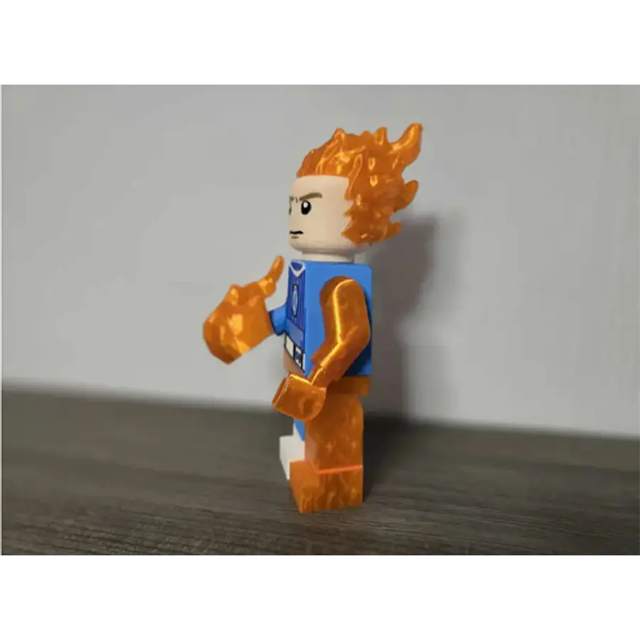 Figura Decorativa De Los Cuatro Fantásticos Antorcha Humana
