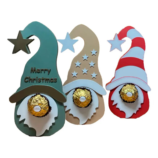 Adorno Navidad Chocolates - Gnomos (pack 3 Un) 1