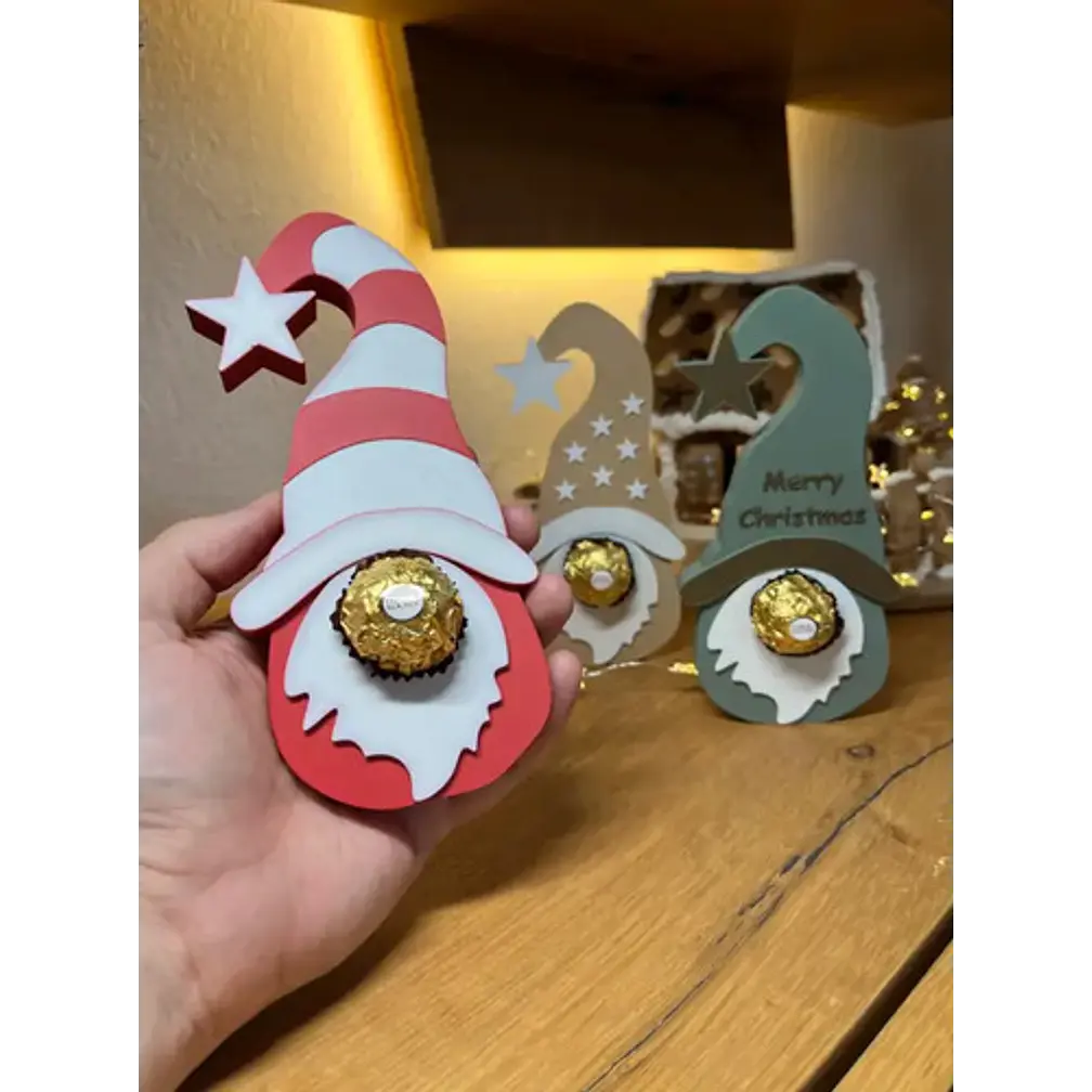 Adorno Navidad Chocolates - Gnomos (pack 3 Un) 2