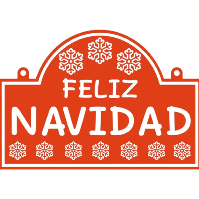 Adorno De Navidad - Cartel De Feliz Navidad