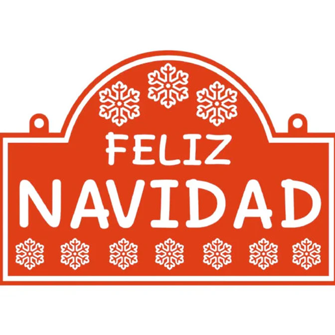 Adorno De Navidad - Cartel De Feliz Navidad 1