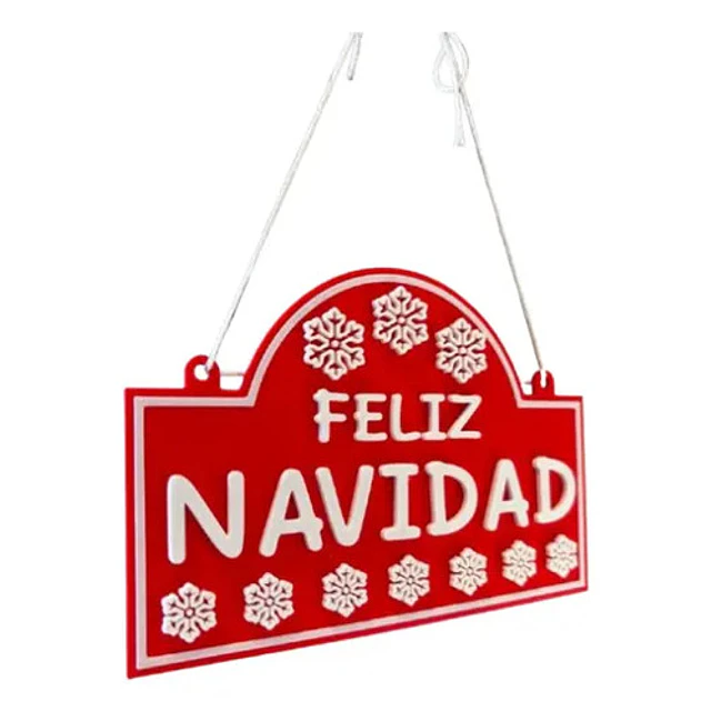 Adorno De Navidad - Cartel De Feliz Navidad