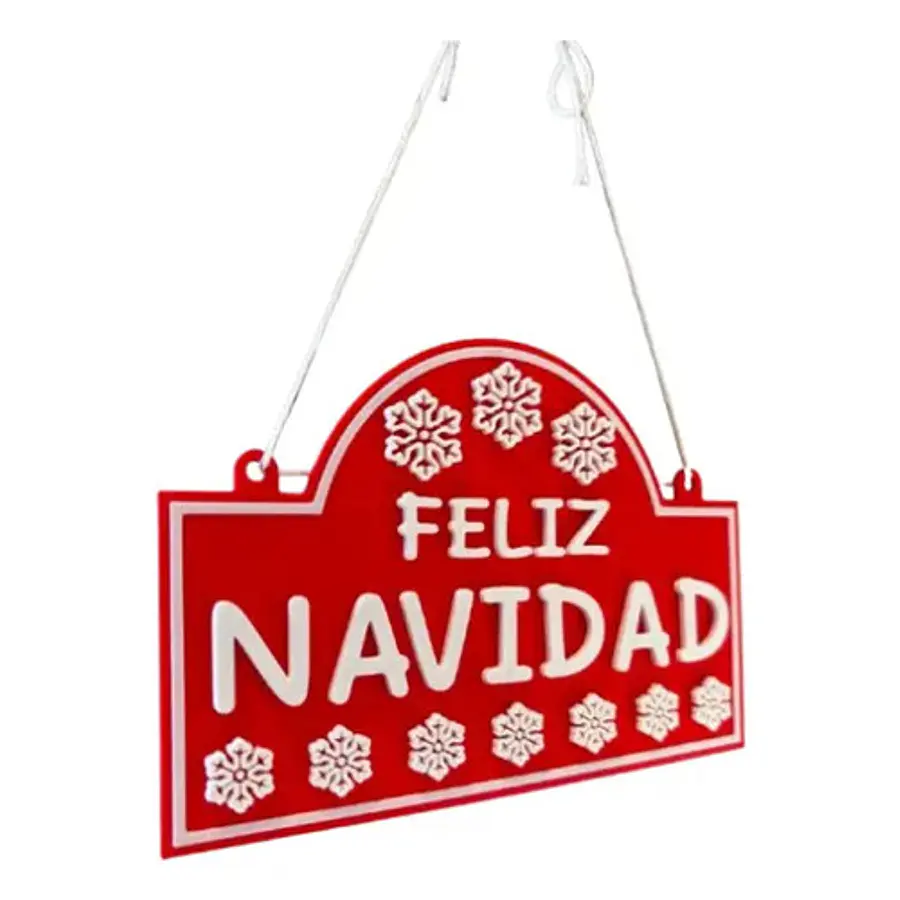 Adorno De Navidad - Cartel De Feliz Navidad