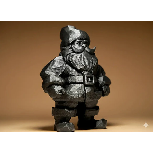 Figura Papa Noel Geométrico - Navidad