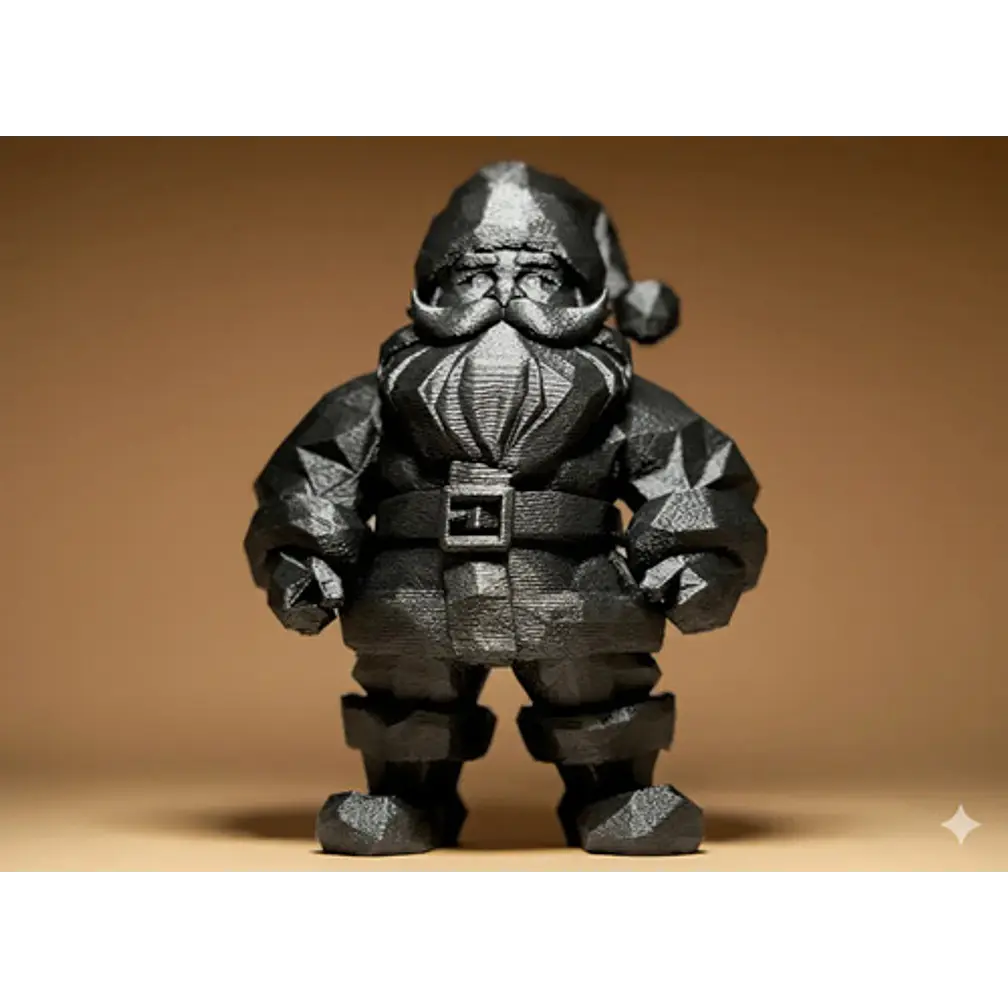 Figura Papa Noel Geométrico - Navidad 3