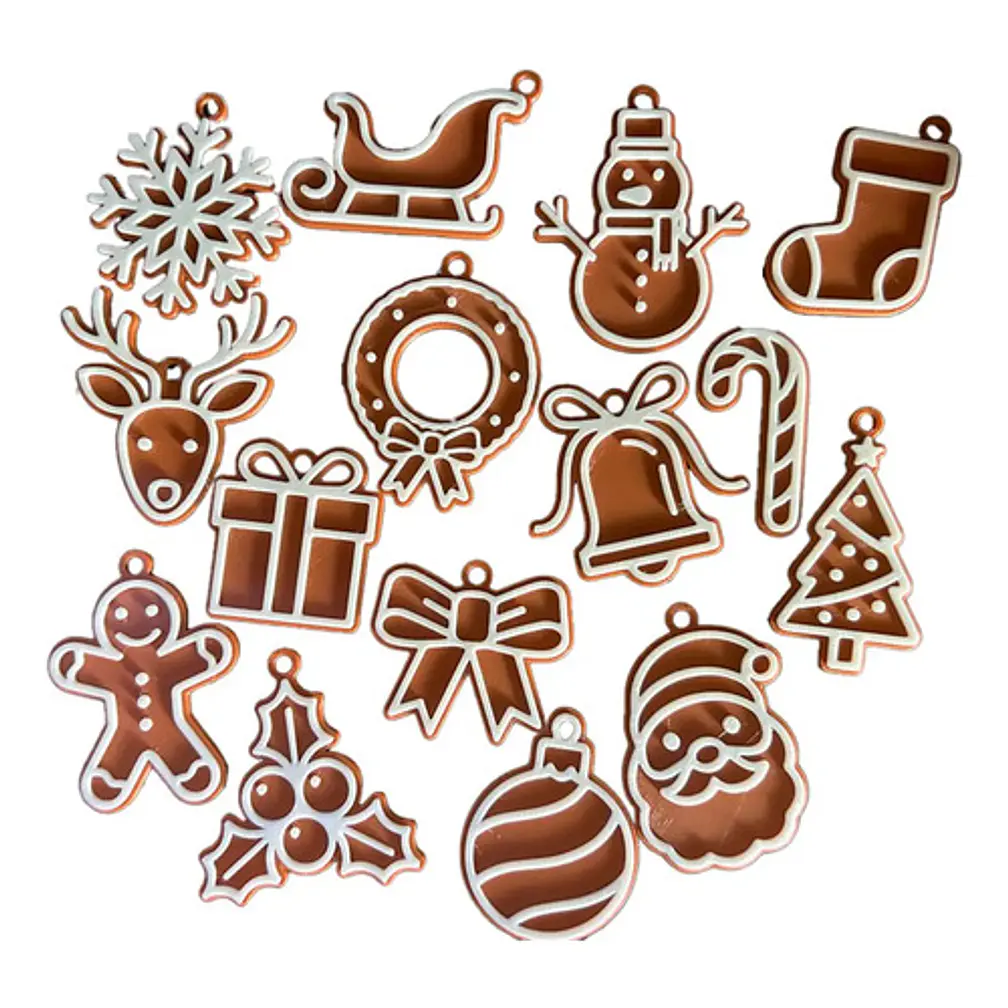 Adornos Navideños - Figuras De Jengibre (pack 15 Un) 1