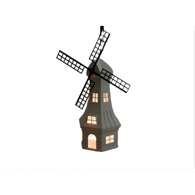 Portavelas Con Forma De Molino