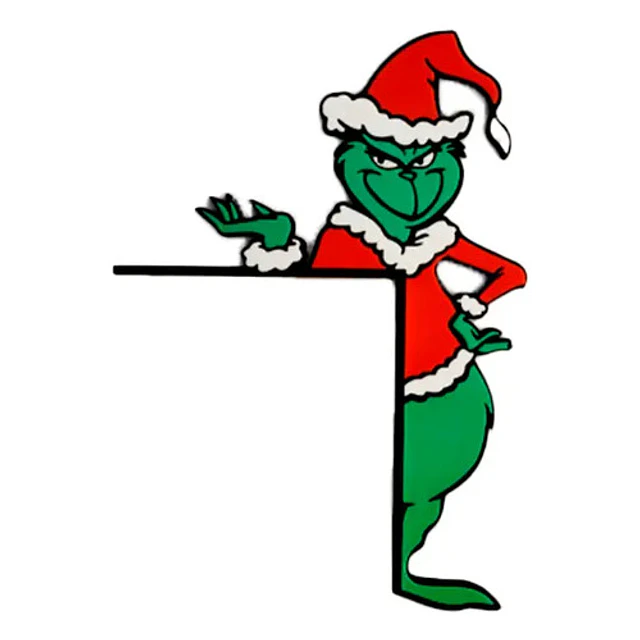 Adorno Navidad - Esquinero De Puerta Grinch