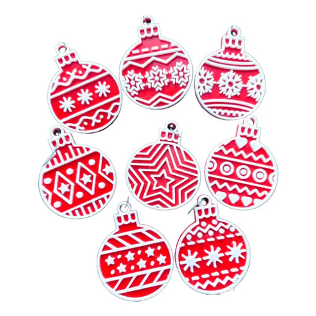 Adornos Navidad - Bolas Decorativas Para Árbol (pack 8 Un)