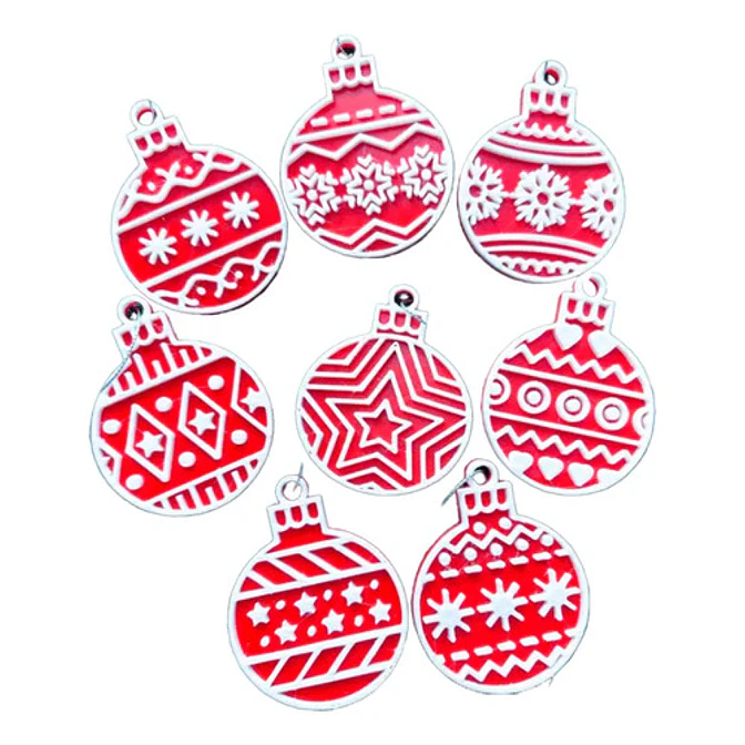 Adornos Navidad - Bolas Decorativas Para Árbol (pack 8 Un) 1