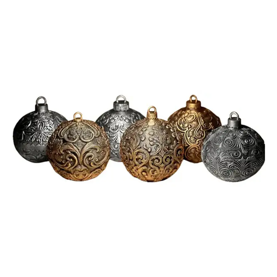 Esfera Decorativa - Pack 6 Navidad
