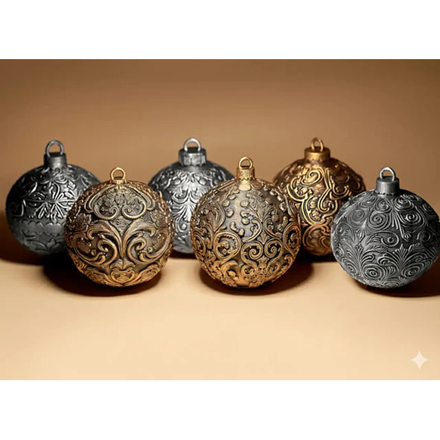 Esfera Decorativa - Pack 6 Navidad