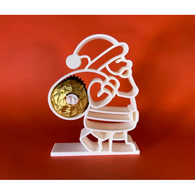 Adorno Navidad - Saco De Regalos De Papa Noel Chocolate 3