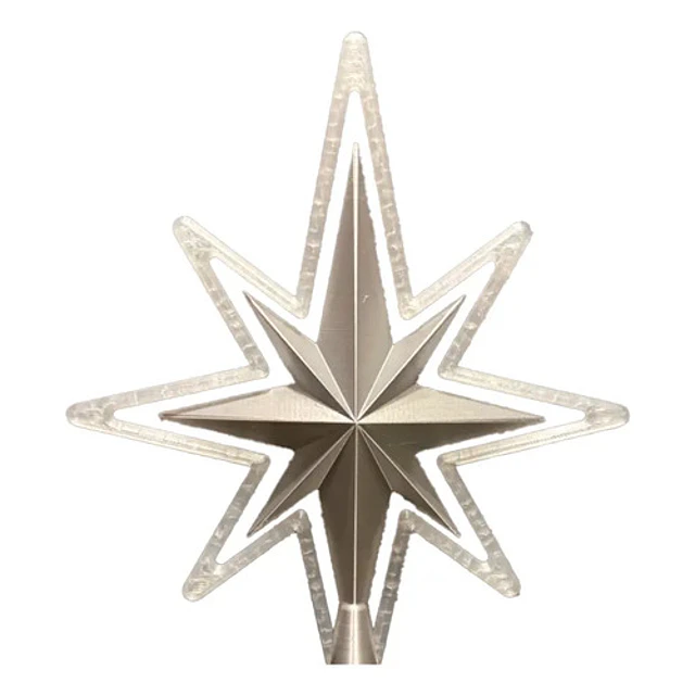 Adorno Navidad - Estrella Para Punta Árbol