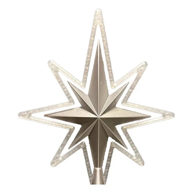 Adorno Navidad - Estrella Para Punta Árbol 1