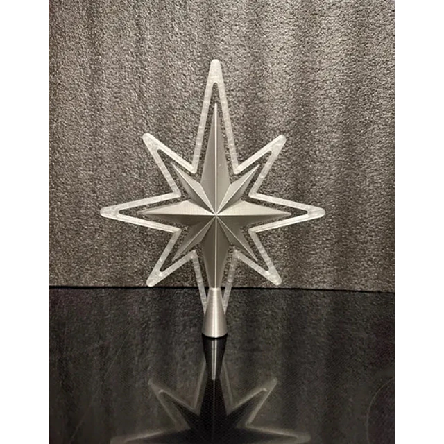 Adorno Navidad - Estrella Para Punta Árbol