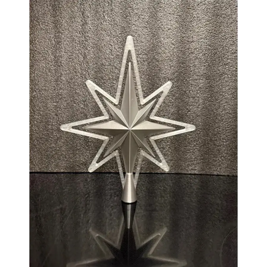 Adorno Navidad - Estrella Para Punta Árbol