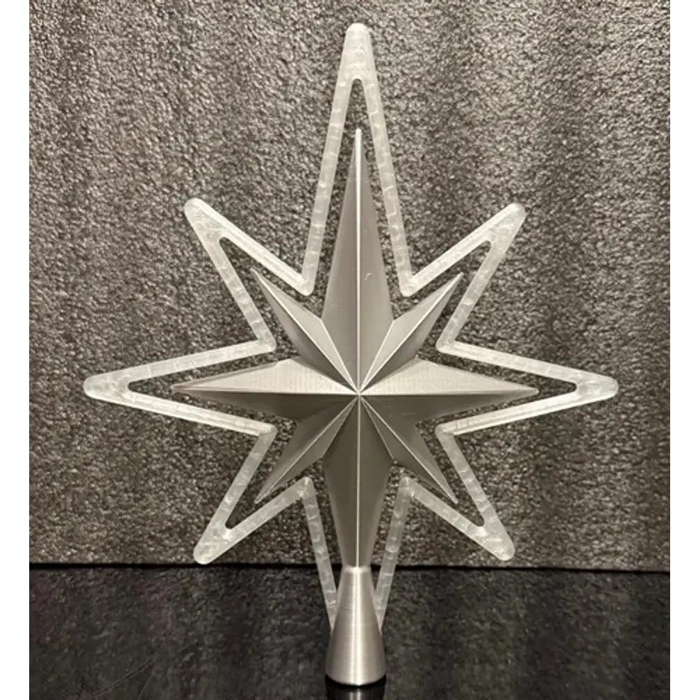 Adorno Navidad - Estrella Para Punta Árbol 3