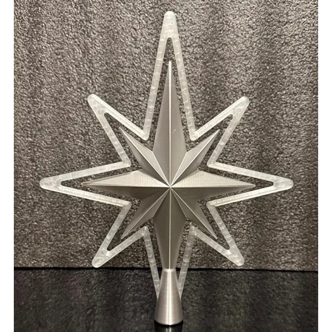 Adorno Navidad - Estrella Para Punta Árbol 3