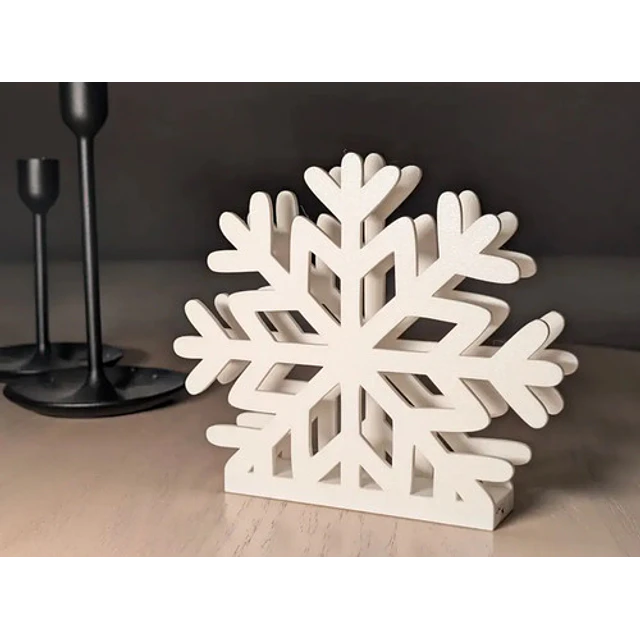 Servilletero Navideño - Copo De Nieve