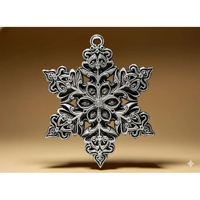 Estrella Decorativa - Estrella Copo De Nieve