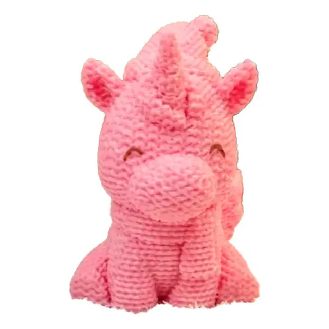 Adorno - Unicornio De Navidad Estilo Tejido