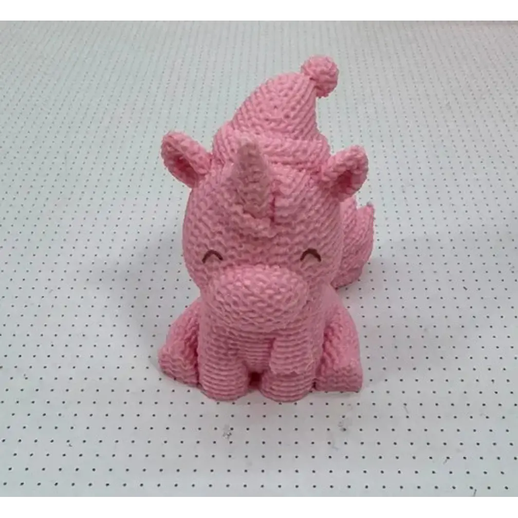 Adorno - Unicornio De Navidad Estilo Tejido 3