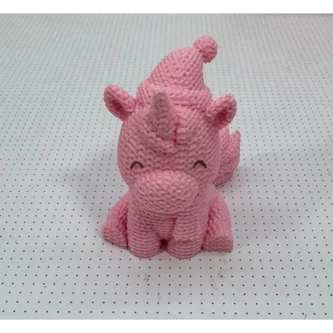 Adorno - Unicornio De Navidad Estilo Tejido 3