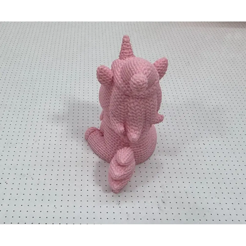 Adorno - Unicornio De Navidad Estilo Tejido 4