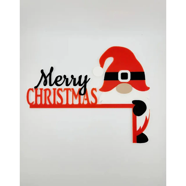 Adorno Navidad - Esquinero De Puerta Gnomo