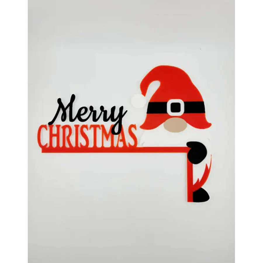 Adorno Navidad - Esquinero De Puerta Gnomo