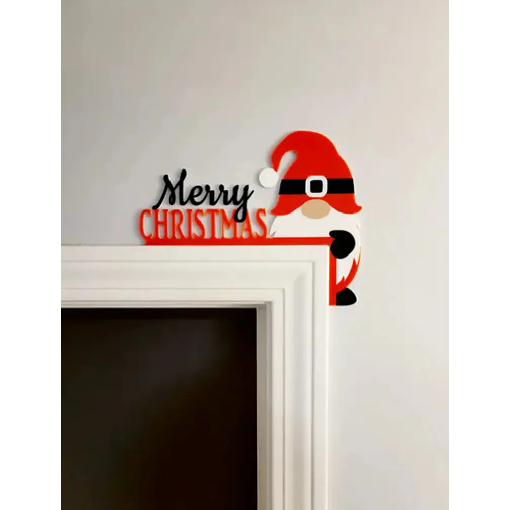 Adorno Navidad - Esquinero De Puerta Gnomo 4