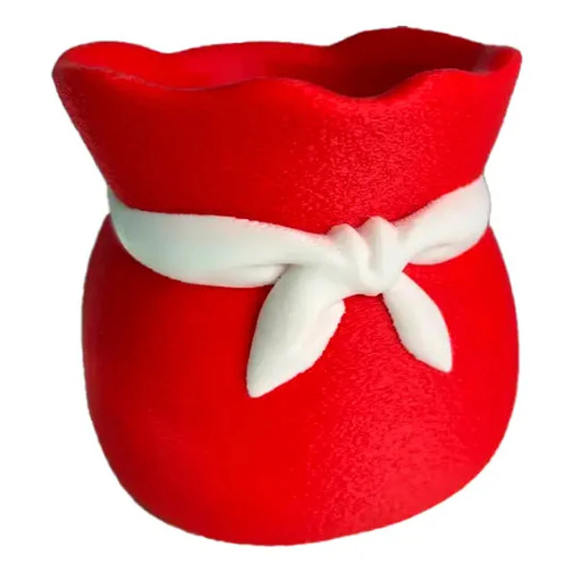 Adorno Navidad - Jarrón En Forma De Bolsa De Regalo