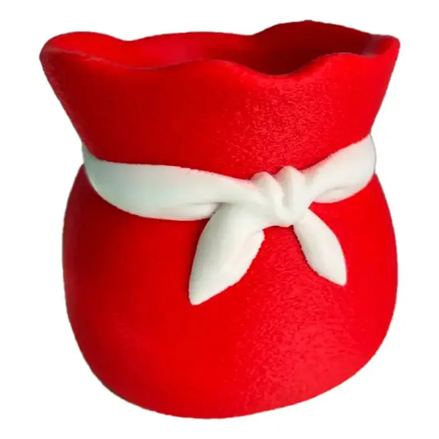Adorno Navidad - Jarrón En Forma De Bolsa De Regalo