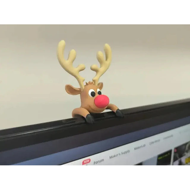 Decoración Navidad - Rodolfo El Reno Para Monitor