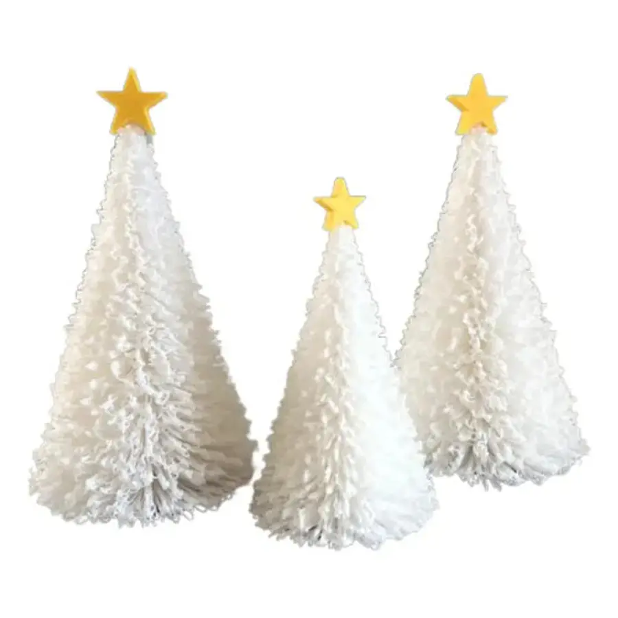 Trio De Árboles De Navidad Modernos
