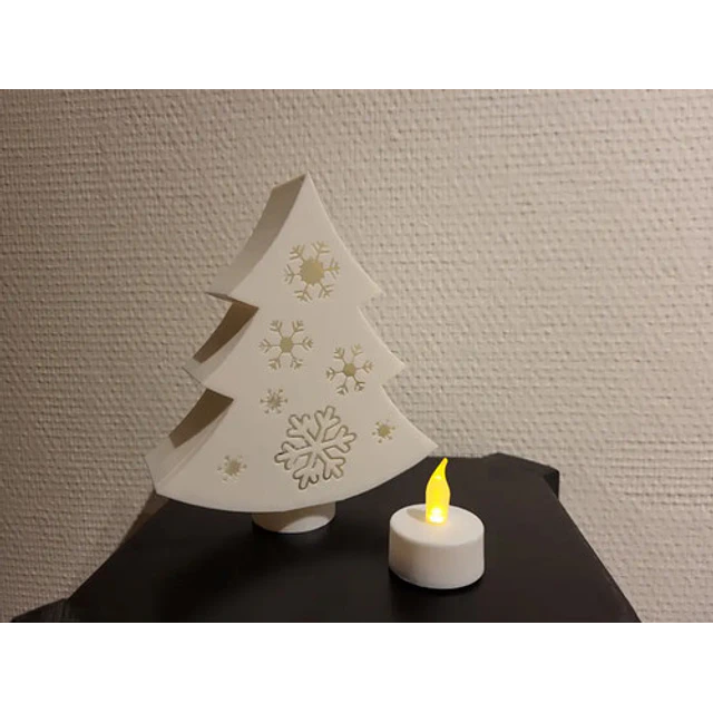 Portavelas De Árbol De Navidad Moderno