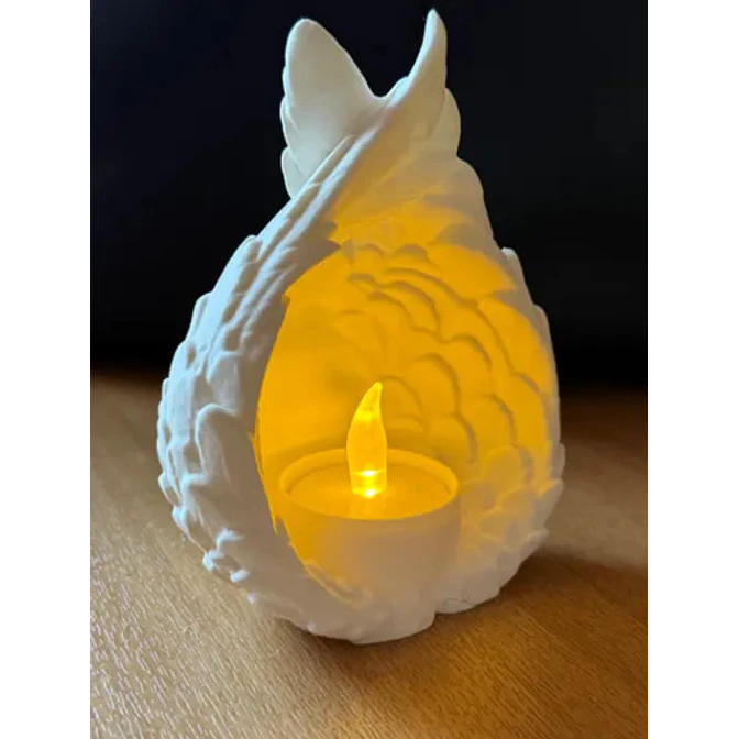 Portavelas Led Alas De Ángel Guardián 2