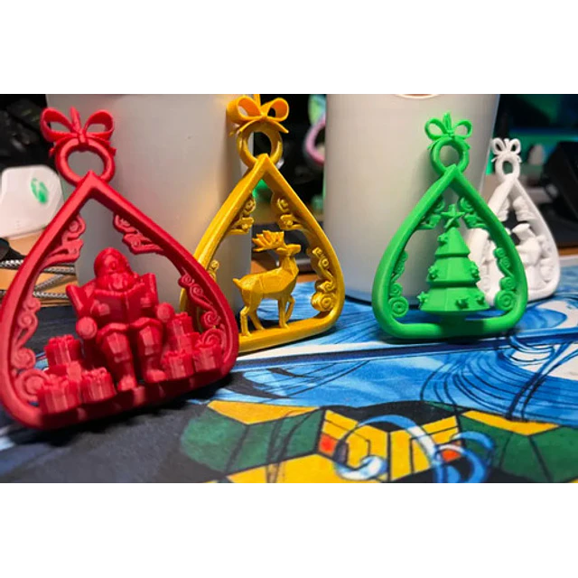 Adornos Navidad En Forma De Lágrima (pack 4 Un)