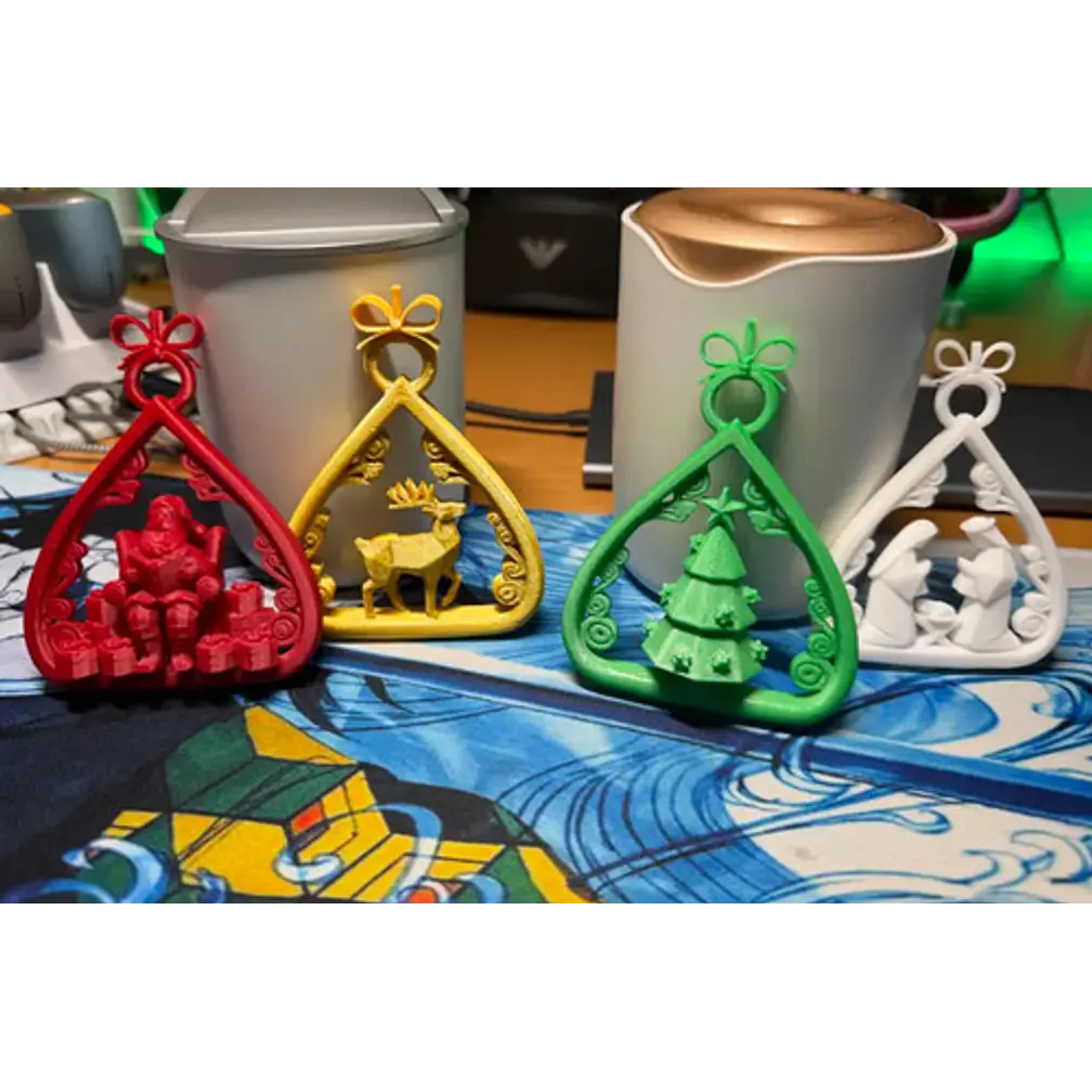 Adornos Navidad En Forma De Lágrima (pack 4 Un) 4