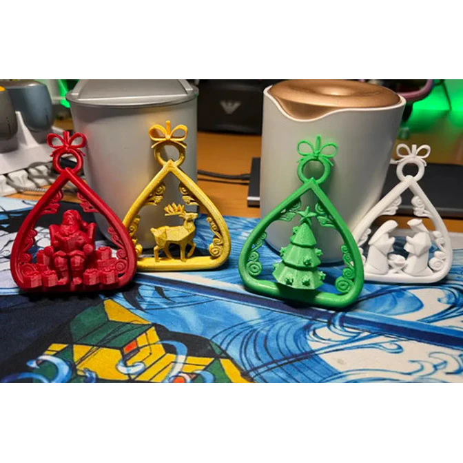 Adornos Navidad En Forma De Lágrima (pack 4 Un) 4